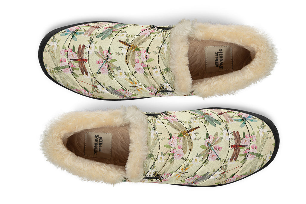 Vintage Dragonflies Winter Shoes - Offbeat Sweetie