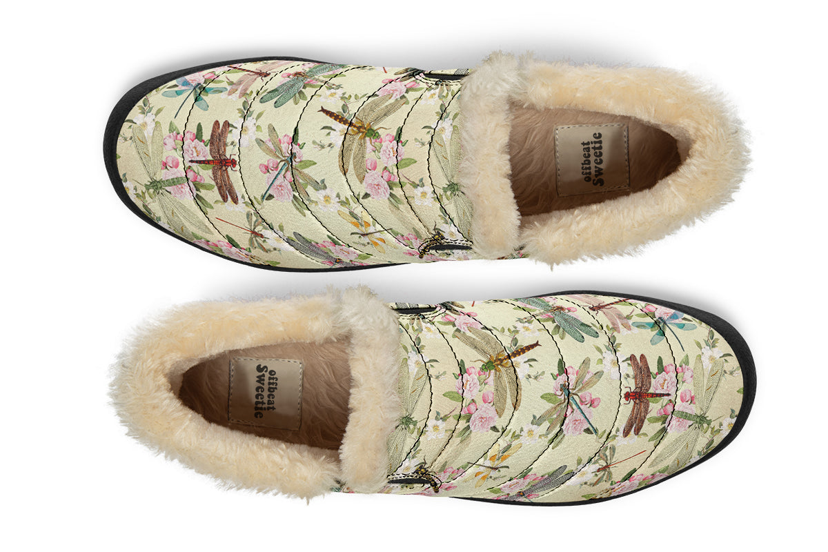 Vintage Dragonflies Winter Shoes - Offbeat Sweetie