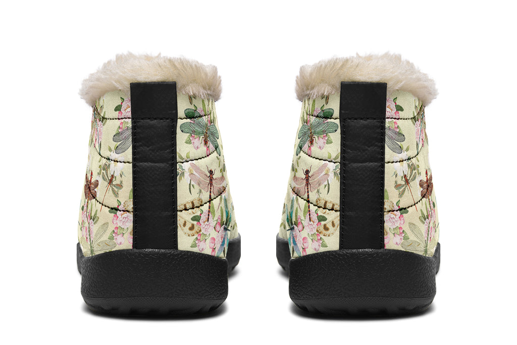 Vintage Dragonflies Winter Shoes - Offbeat Sweetie