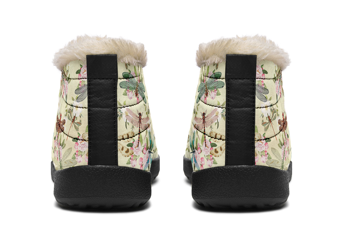 Vintage Dragonflies Winter Shoes - Offbeat Sweetie