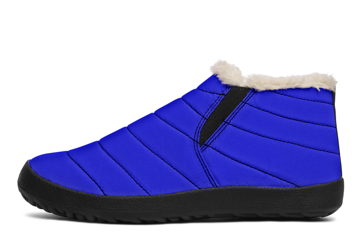 Vivid Blue Winter Shoes - Offbeat Sweetie