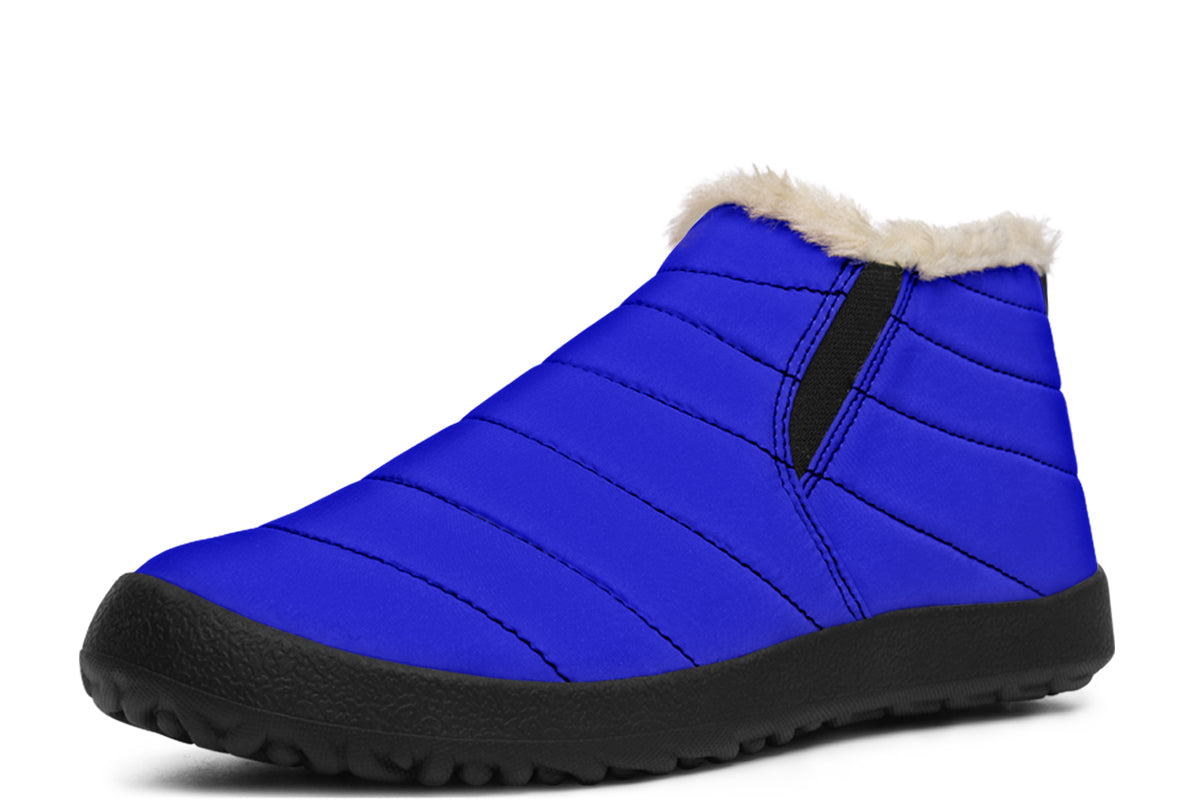 Vivid Blue Winter Shoes - Offbeat Sweetie