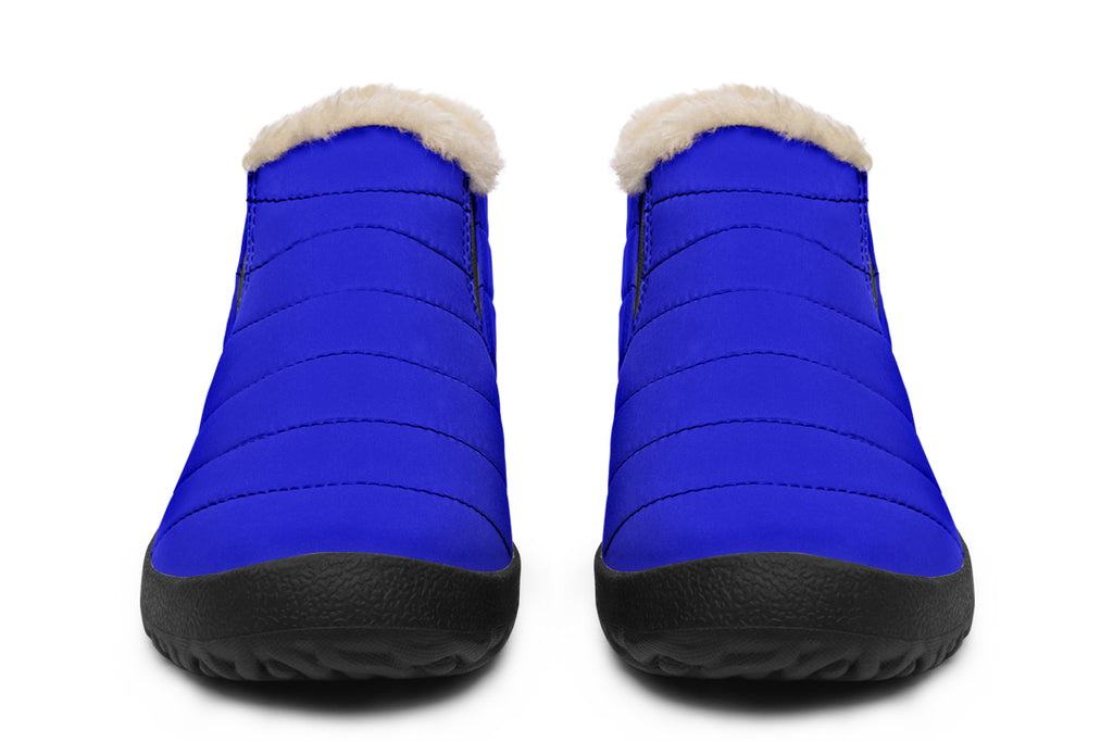 Vivid Blue Winter Shoes - Offbeat Sweetie