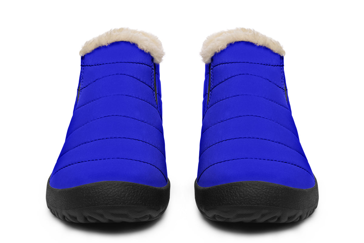 Vivid Blue Winter Shoes - Offbeat Sweetie