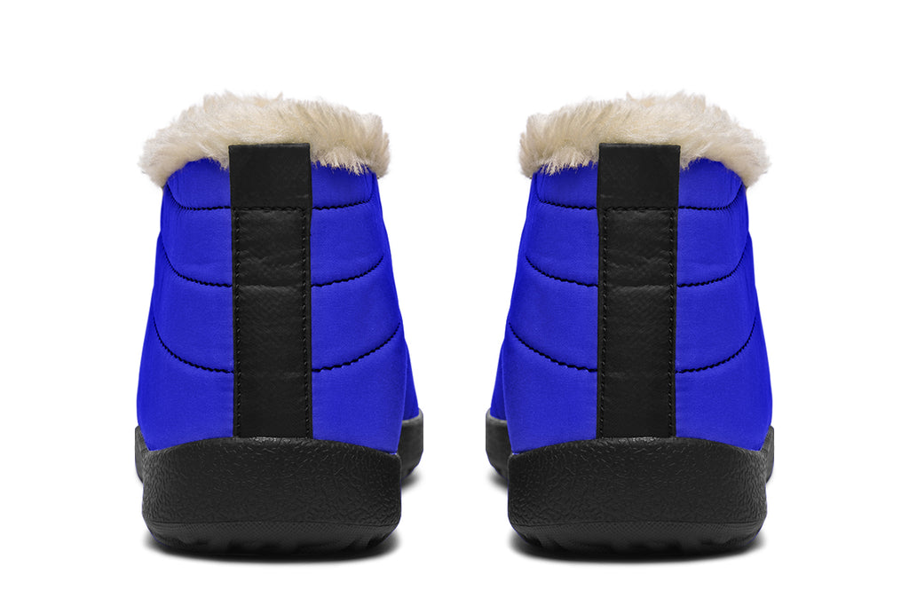 Vivid Blue Winter Shoes - Offbeat Sweetie