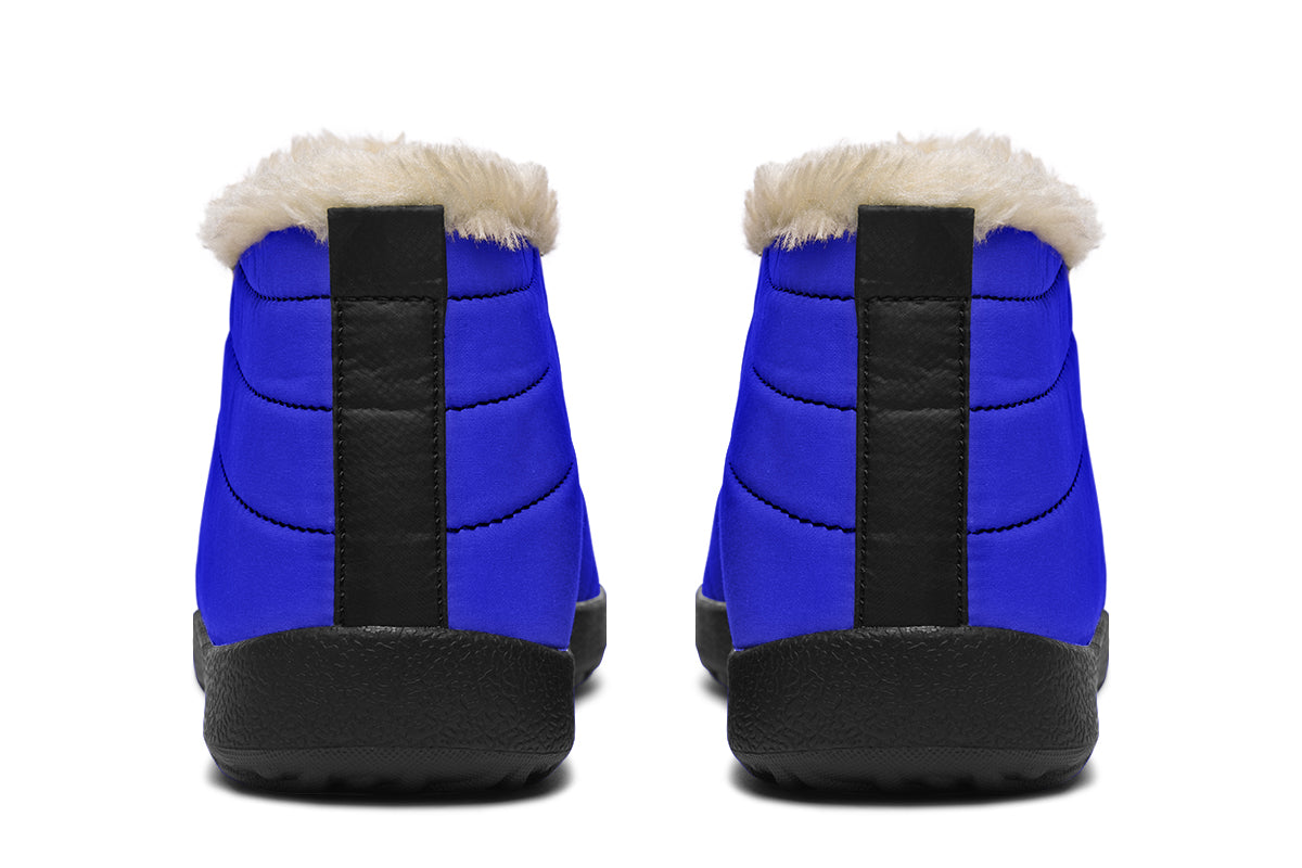 Vivid Blue Winter Shoes - Offbeat Sweetie