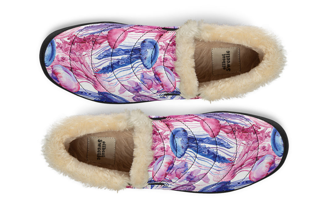 Watercolour Jellyfish Winter Shoes