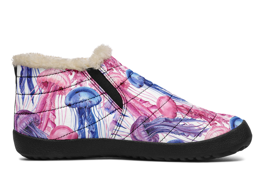 Watercolour Jellyfish Winter Shoes