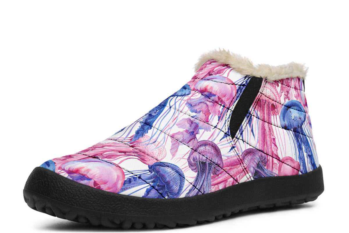 Watercolour Jellyfish Winter Shoes