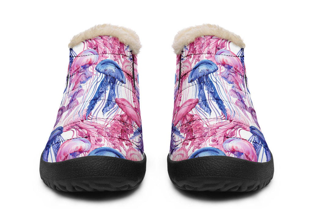 Watercolour Jellyfish Winter Shoes