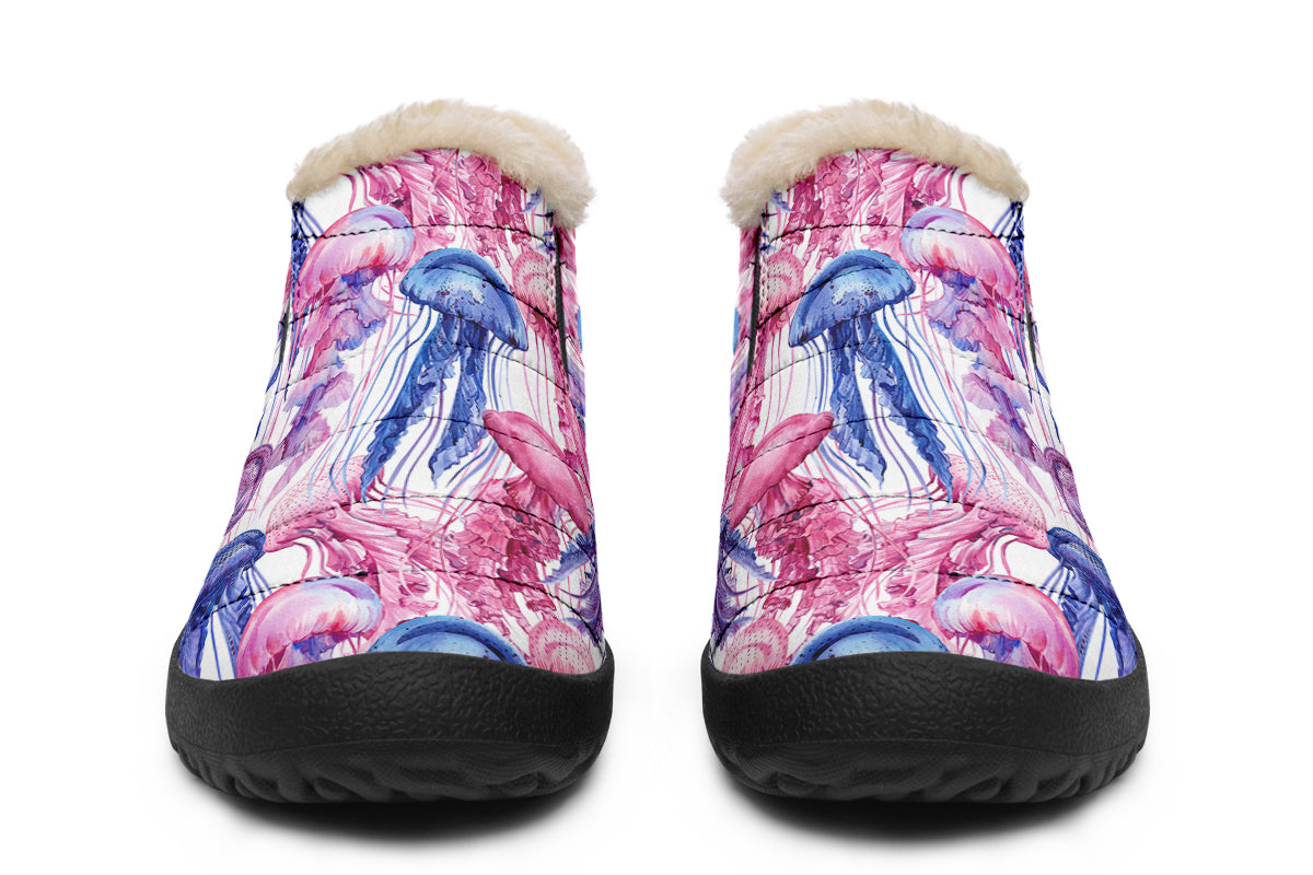 Watercolour Jellyfish Winter Shoes