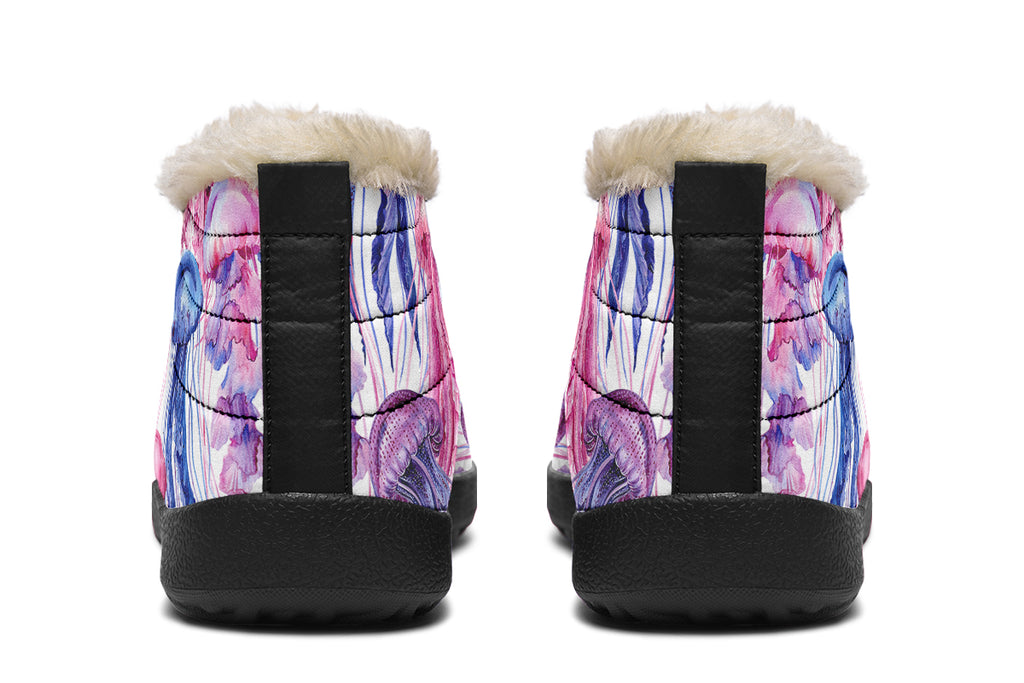 Watercolour Jellyfish Winter Shoes