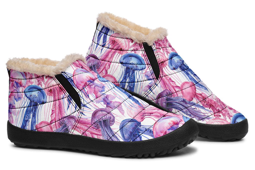 Watercolour Jellyfish Winter Shoes