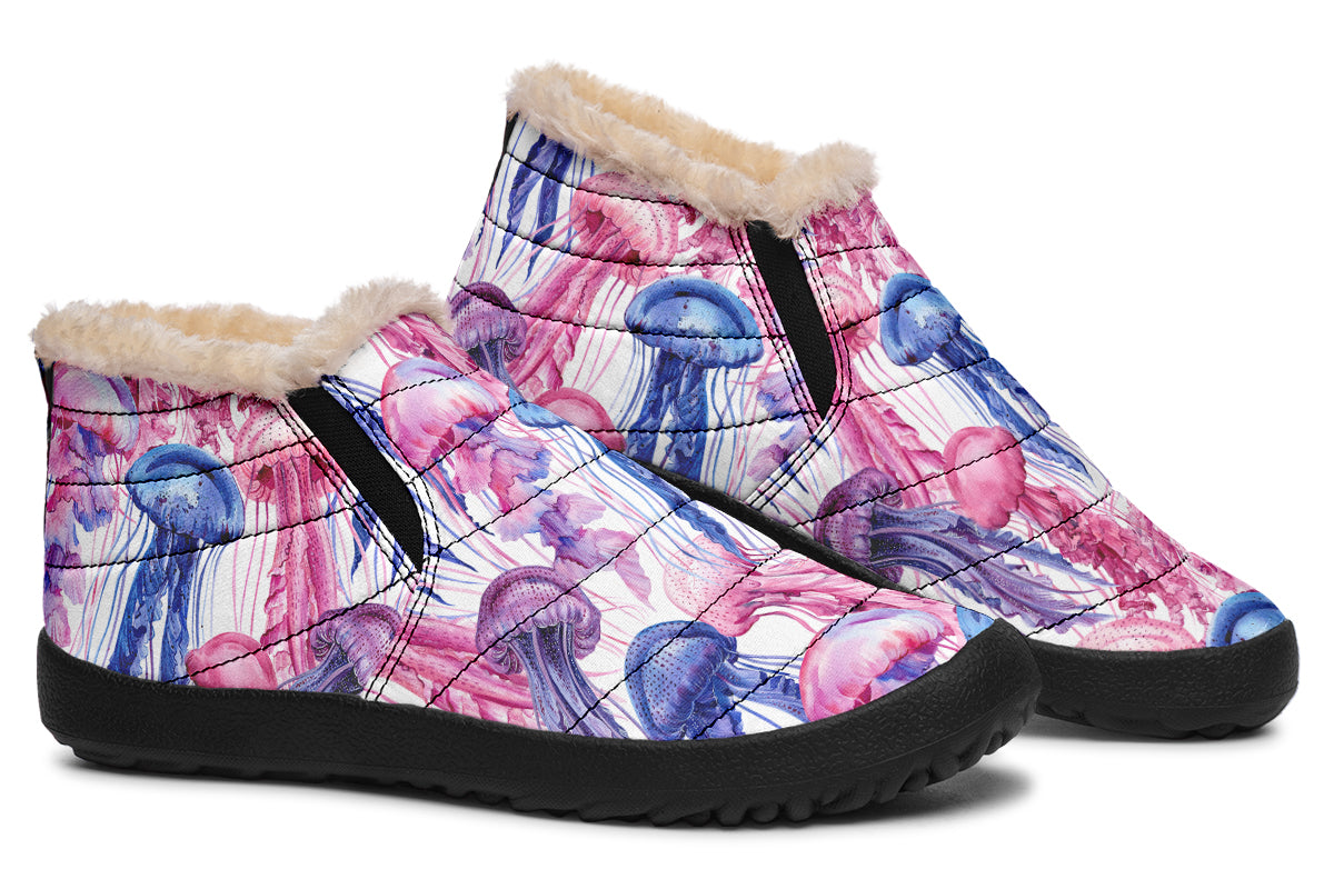 Watercolour Jellyfish Winter Shoes