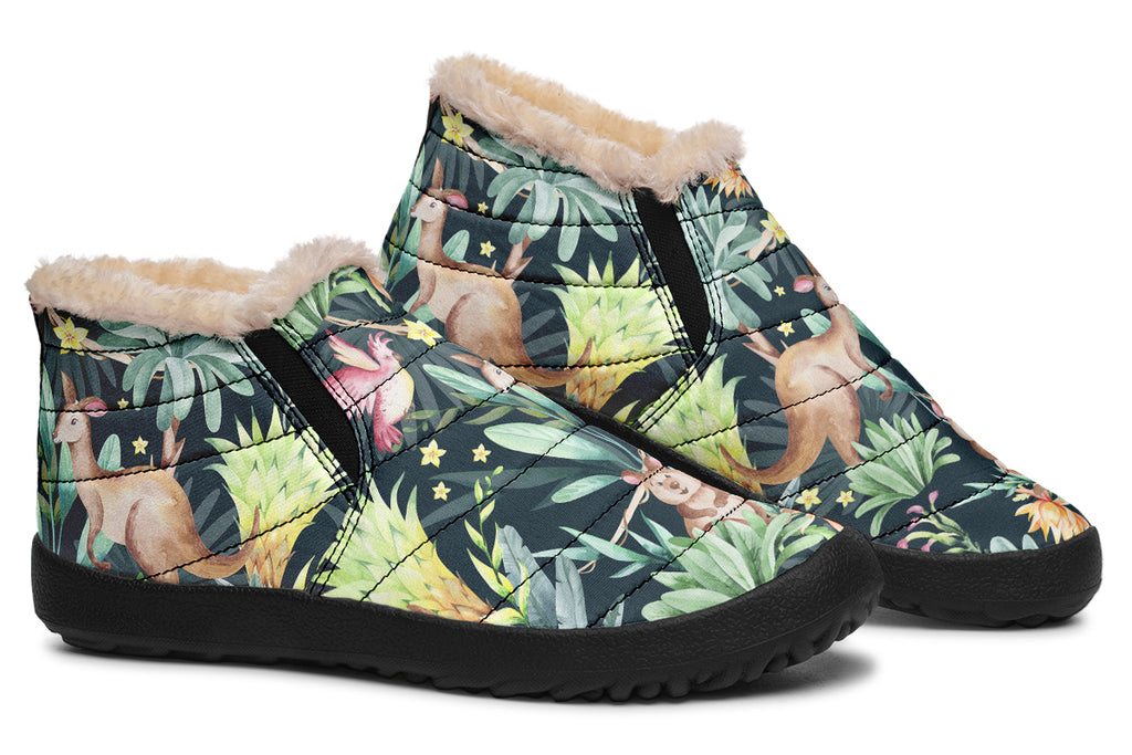 Wonderful Wildlife Winter Shoes - Offbeat Sweetie