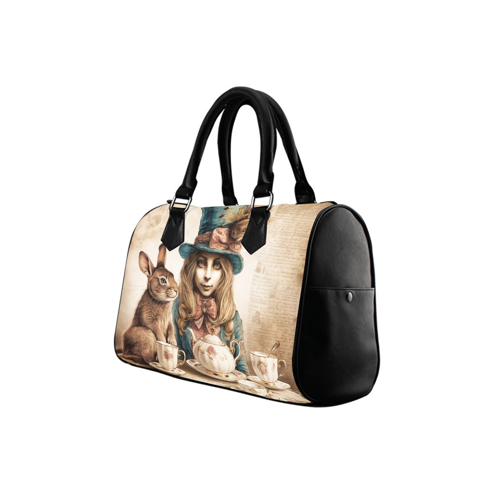 All Mad Here Boston Handbag - Offbeat Sweetie