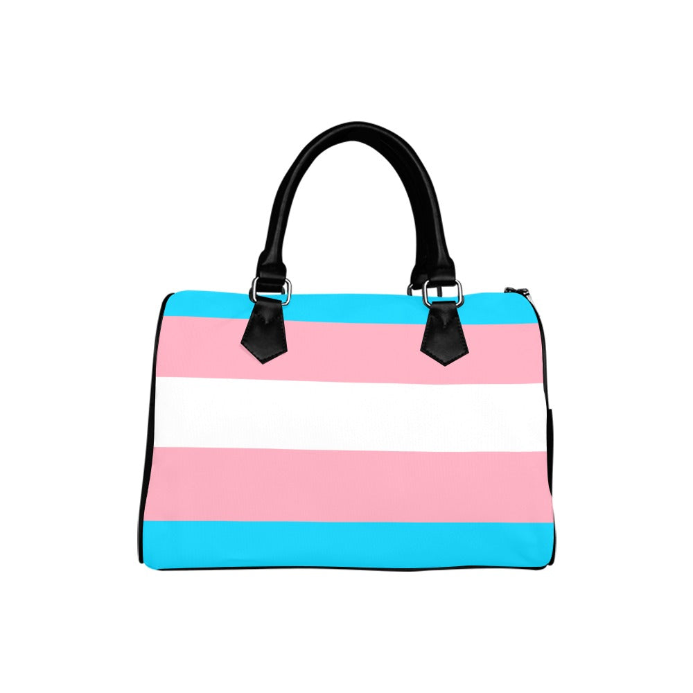 Trans Flag Boston Handbag - Offbeat Sweetie