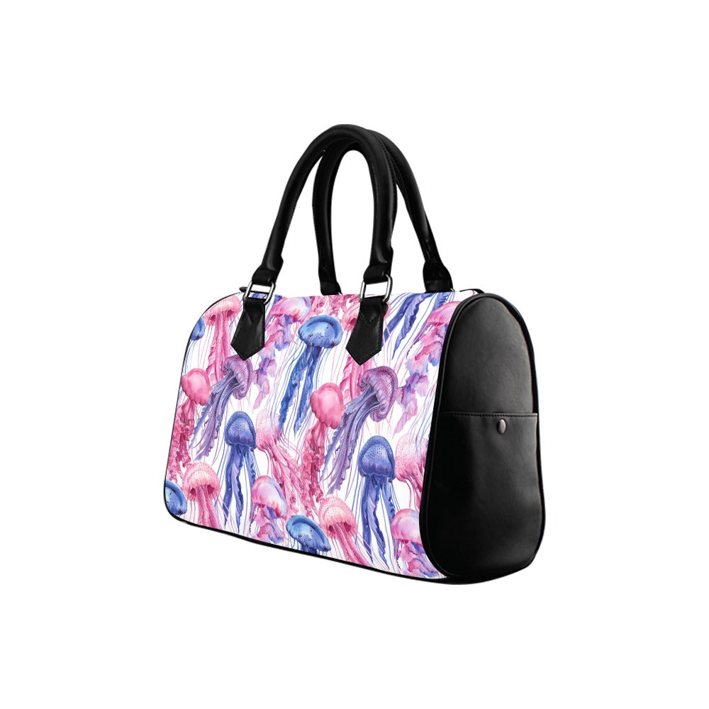 Watercolour Jellyfish Boston Handbag