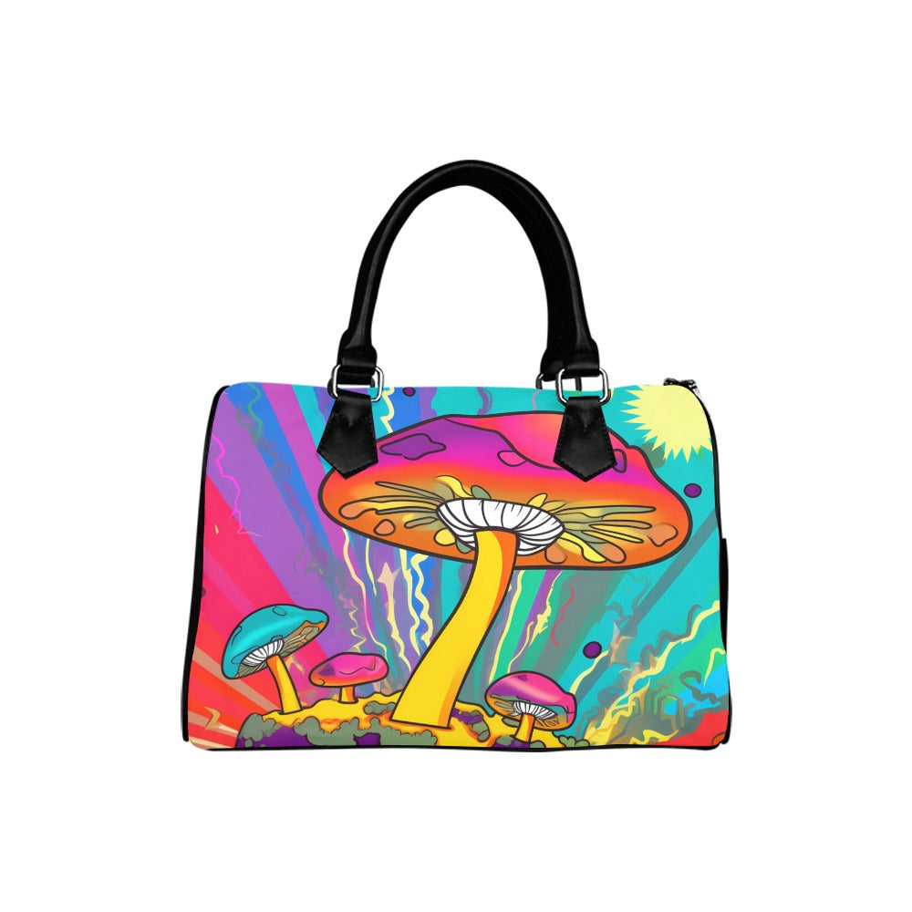 Psychedelic Mushies Boston Handbag - Offbeat Sweetie