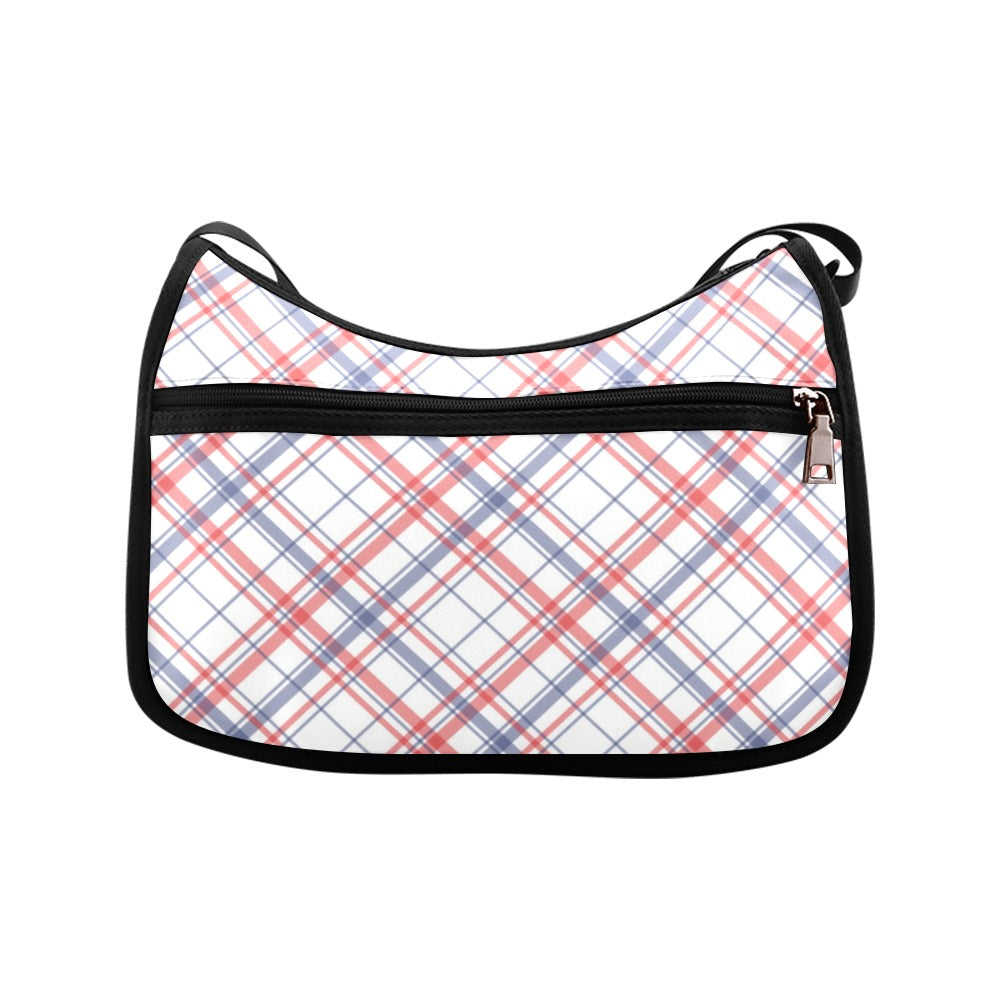 Candy Stripe Plaid Crossbody Bag