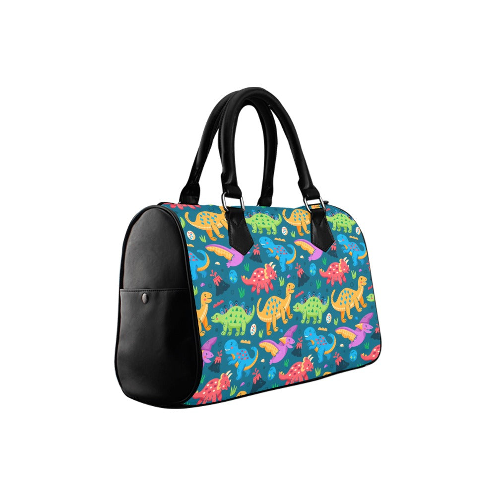Dinosaur Friends Boston Handbag - Offbeat Sweetie