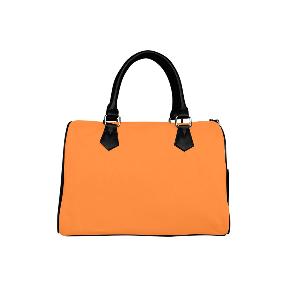 Pink And Orange Mismatch Boston Handbag - Offbeat Sweetie
