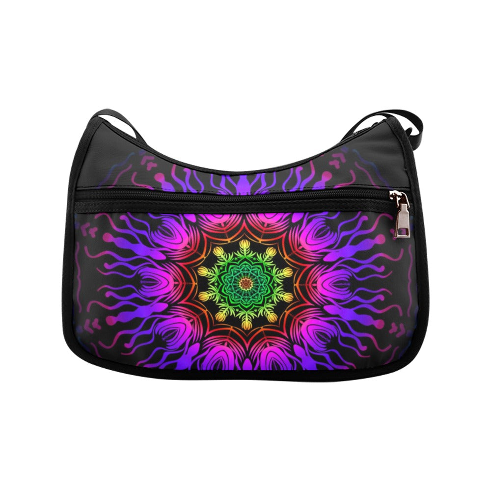 Purple Haze Mandala Crossbody Bag - Offbeat Sweetie