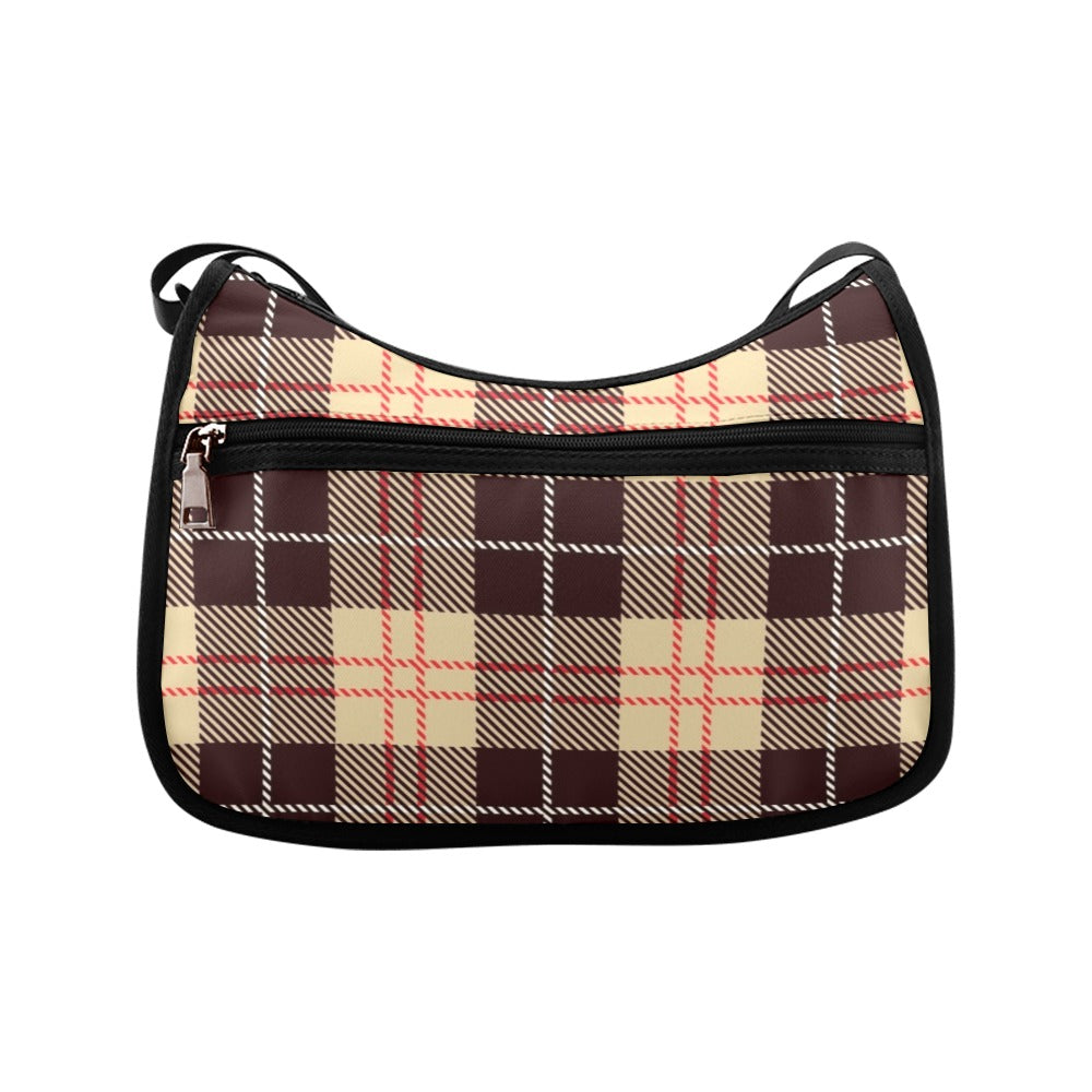 Choco Mocha Plaid Crossbody Bag