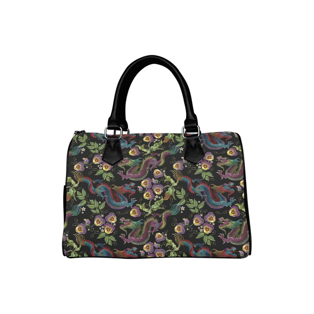 Dragon Noir Boston Handbag