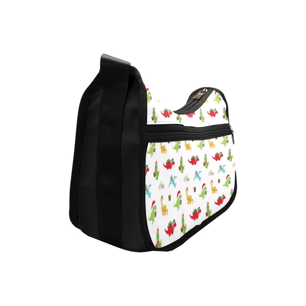 Dino Christmas Crossbody Bag - Offbeat Sweetie