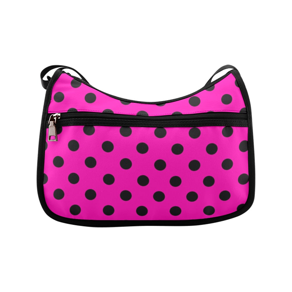 Pretty In Pink Polka Dot Crossbody Bag