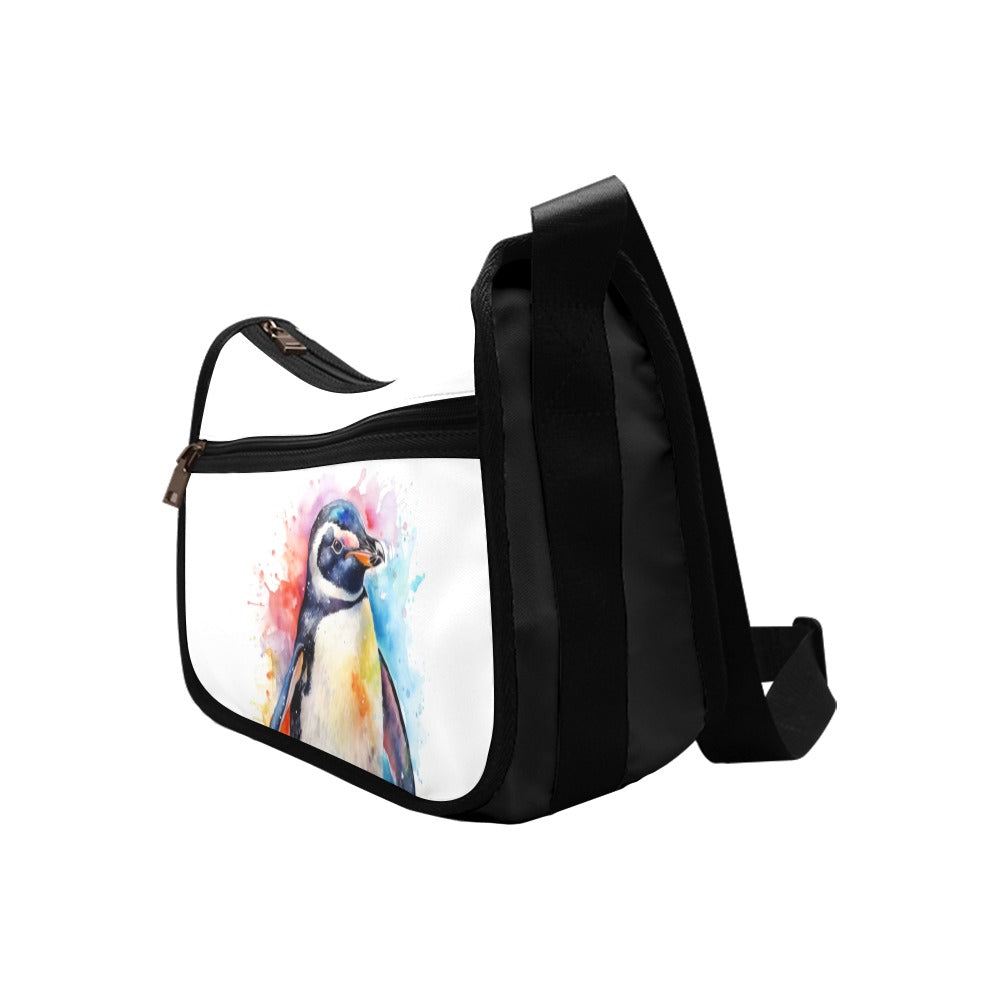 Watercolour Penguin Crossbody Bag - Offbeat Sweetie