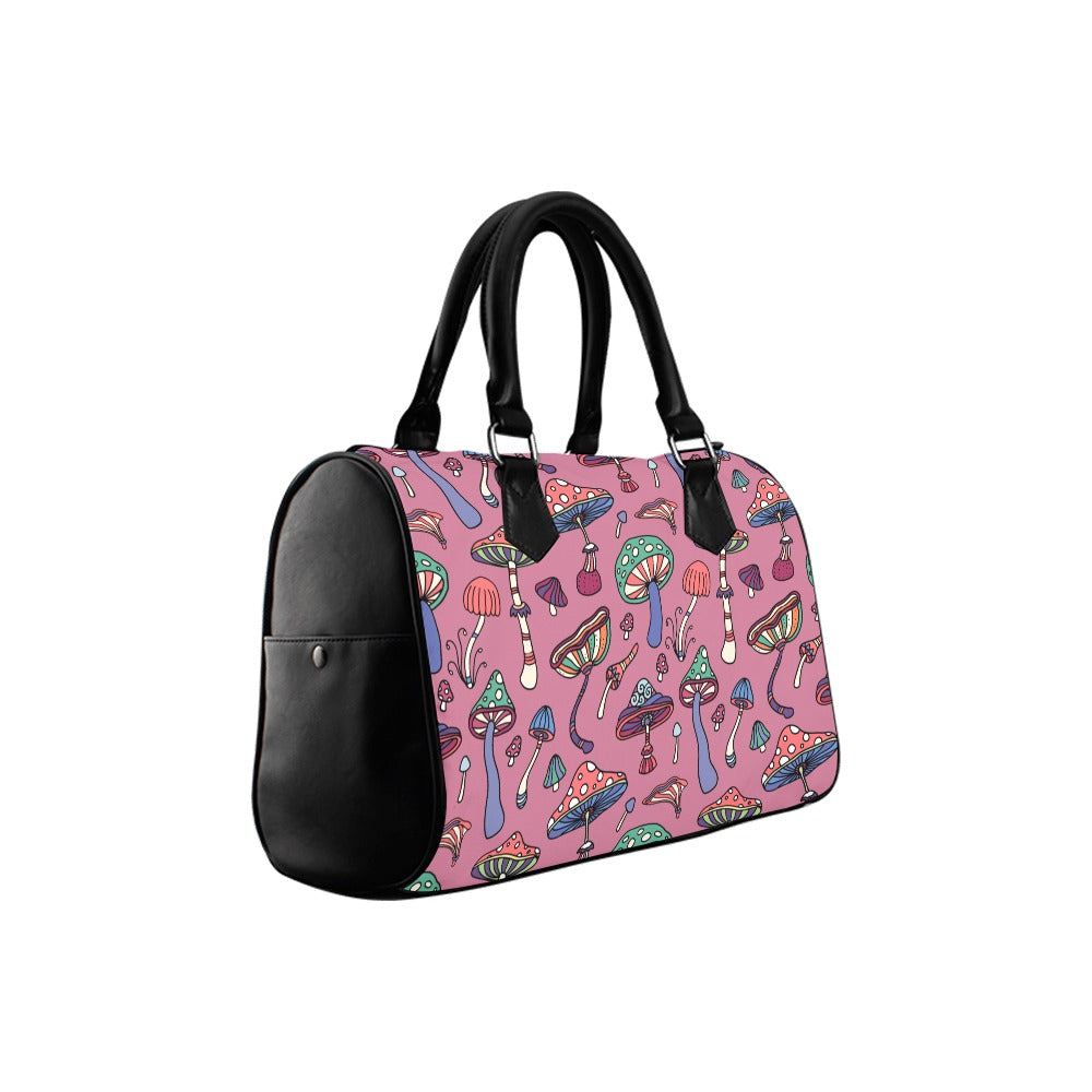Mismatched Mushrooms Boston Handbag - Offbeat Sweetie