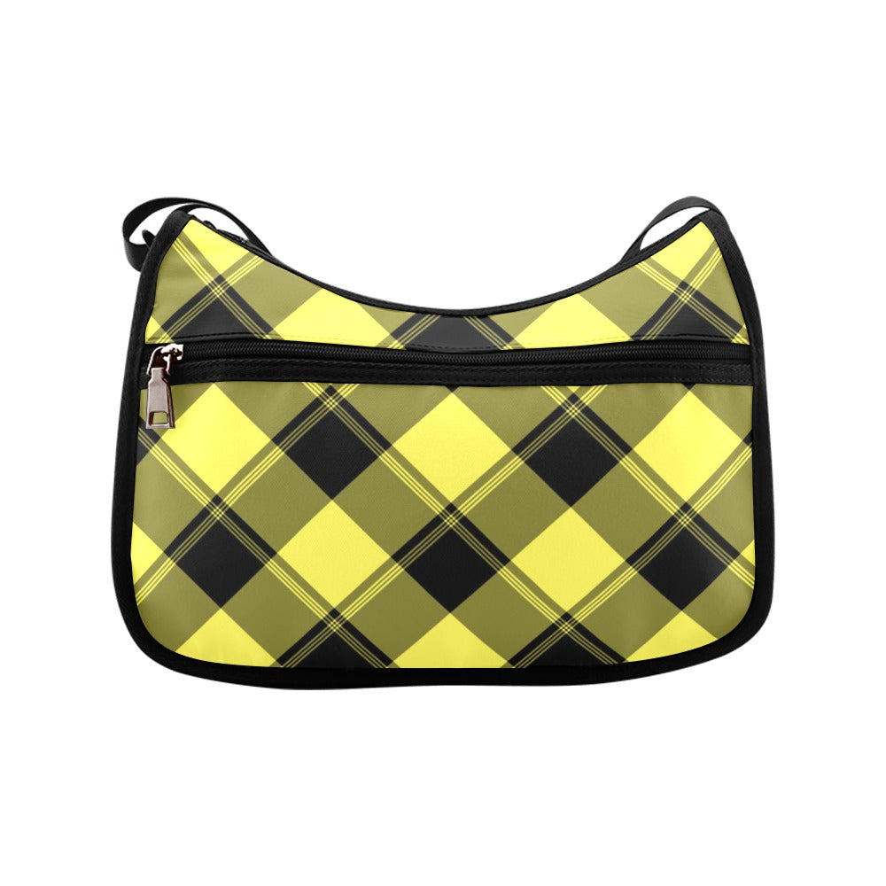Sunny Yellow Plaid Crossbody Bag