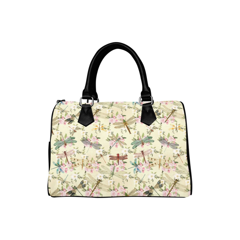 Vintage Dragonflies Boston Handbag - Offbeat Sweetie