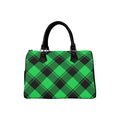 Lucky Green Plaid Boston Handbag