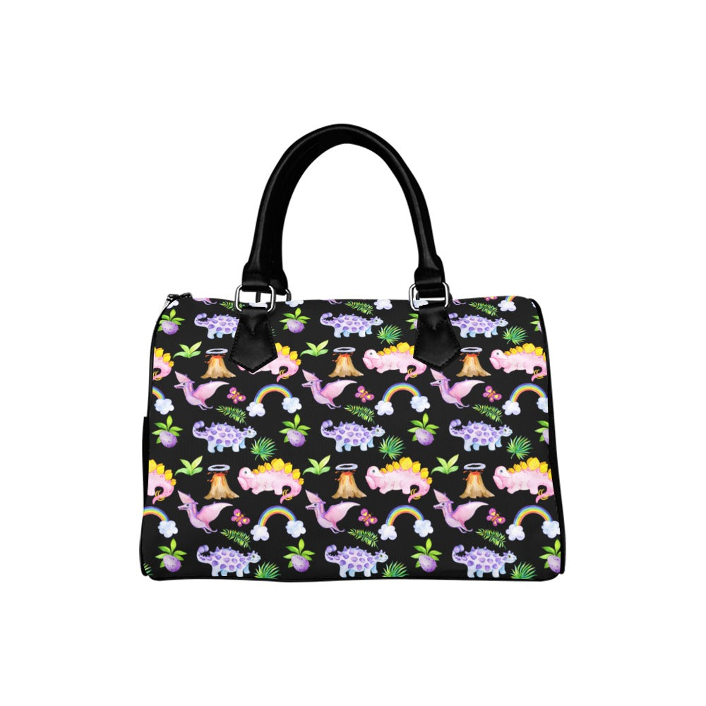 Happy Dinos Boston Handbag - Offbeat Sweetie
