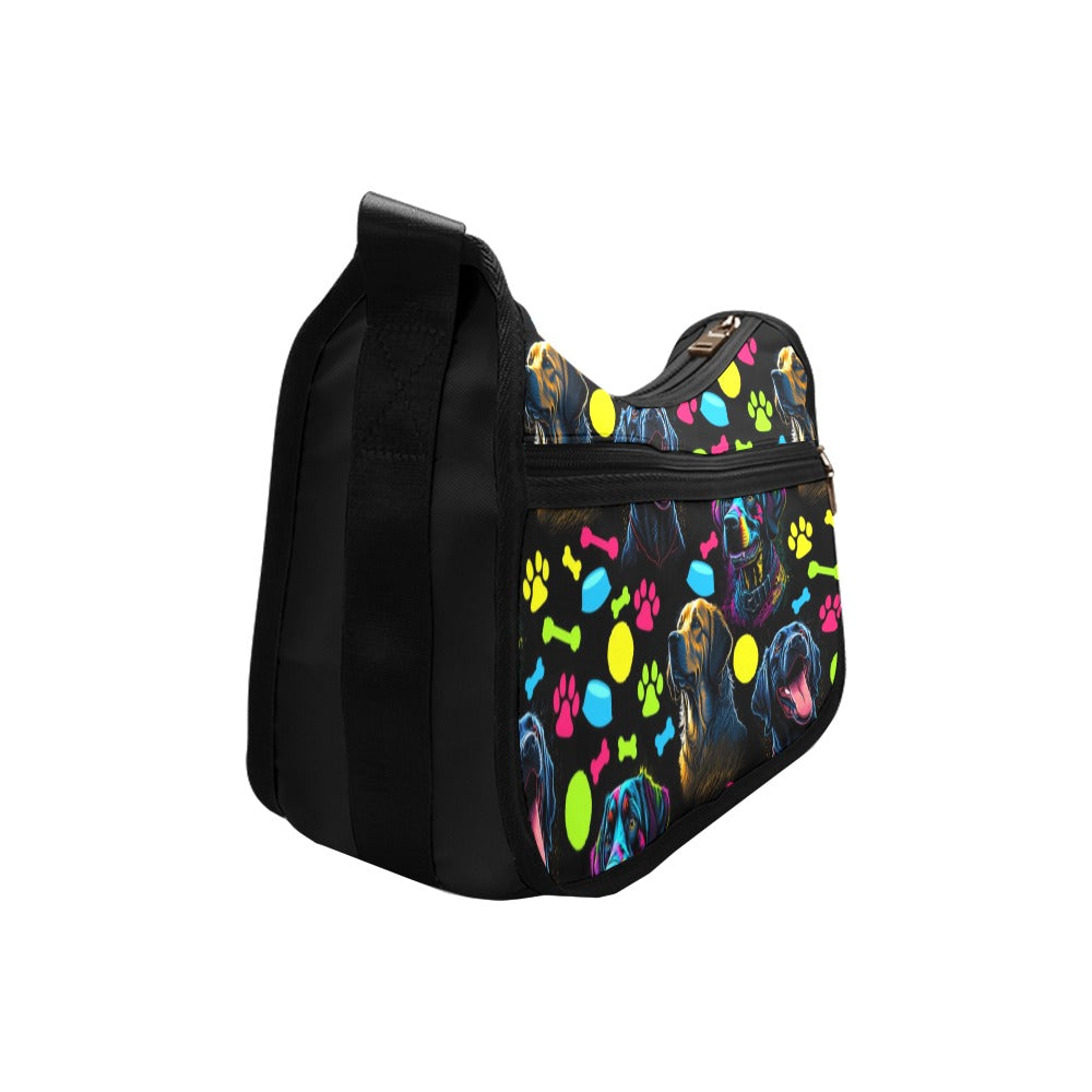 Neon Dogs Crossbody Bag - Offbeat Sweetie
