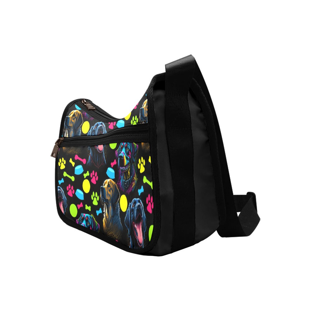 Neon Dogs Crossbody Bag - Offbeat Sweetie