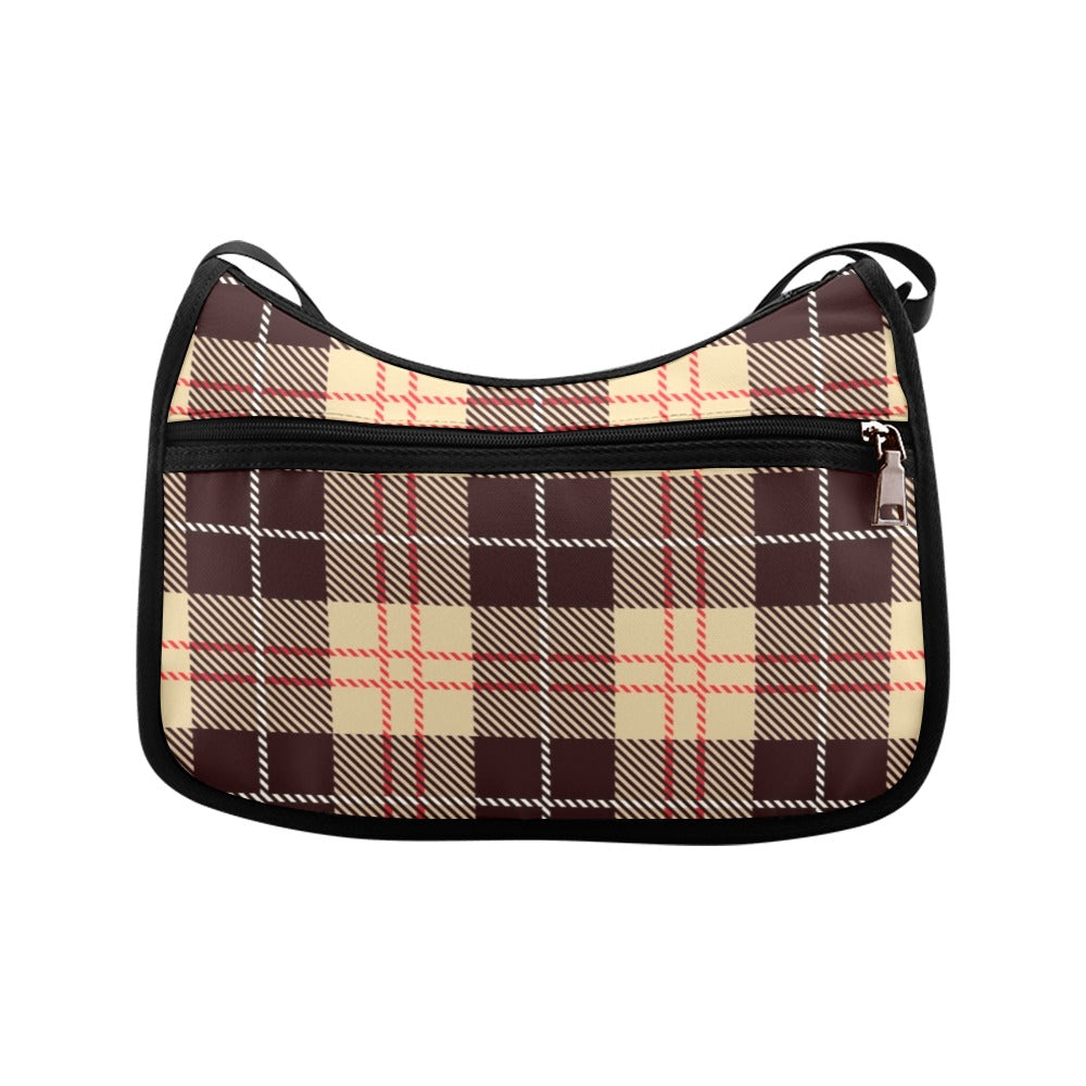 Choco Mocha Plaid Crossbody Bag