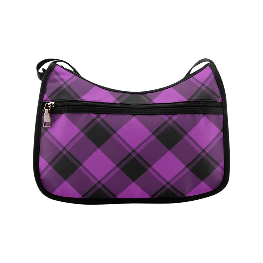 Purple Reign Plaid Crossbody Bag