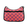 Cherry Red Plaid Crossbody Bag