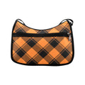 Pumpkin Pop Plaid Crossbody Bag