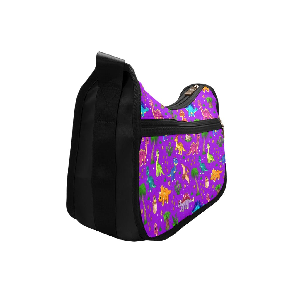 Purple Baby Dinos Crossbody Bag - Offbeat Sweetie