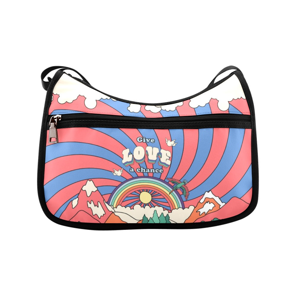 Give Love A Chance Crossbody Bag - Offbeat Sweetie