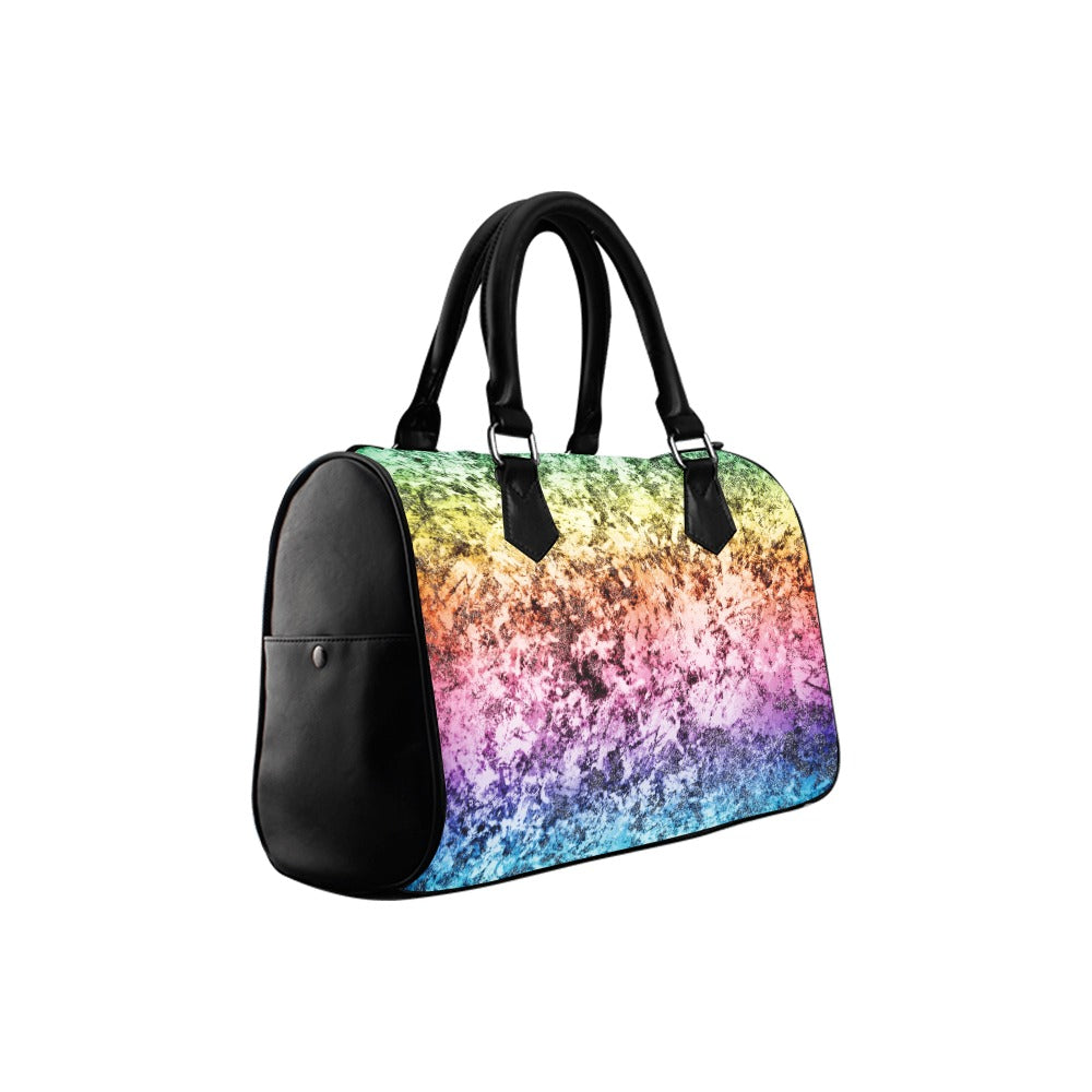 Rainbow Grunge Boston Handbag - Offbeat Sweetie