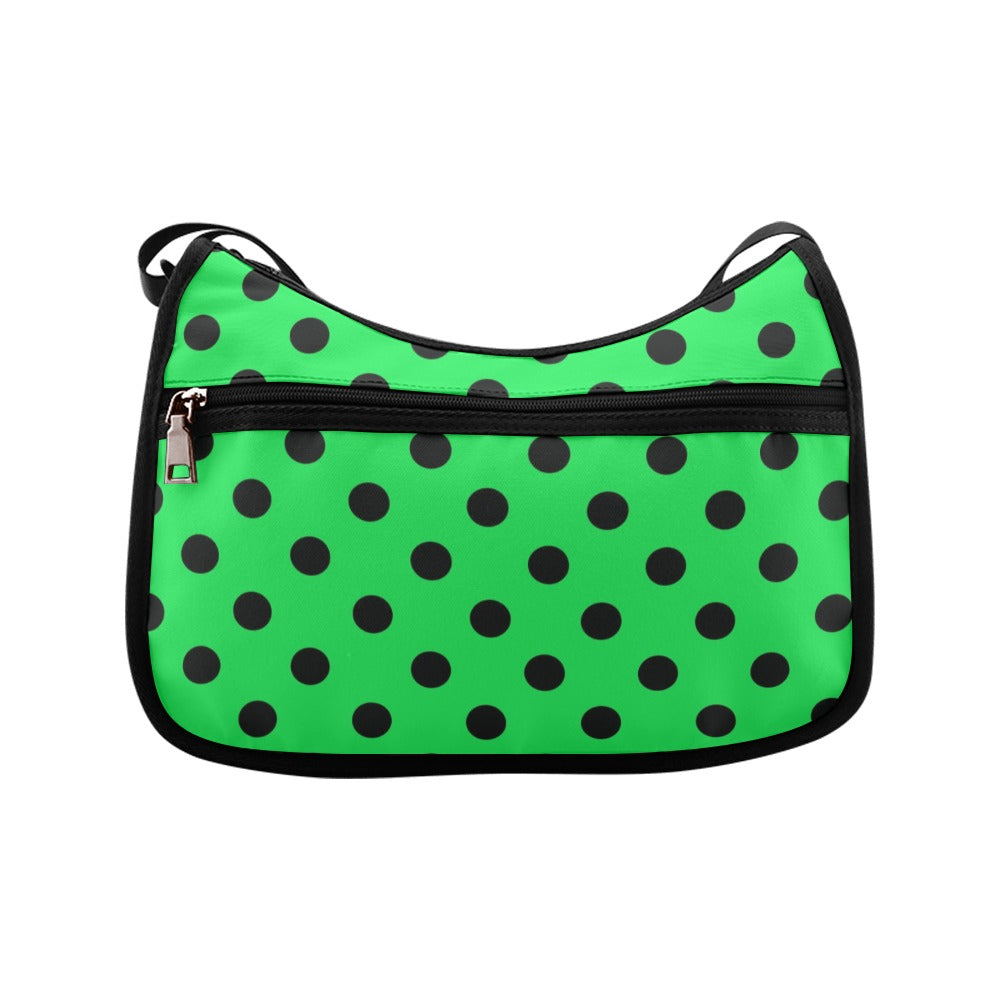 Lucky Green Polka Dot Crossbody Bag