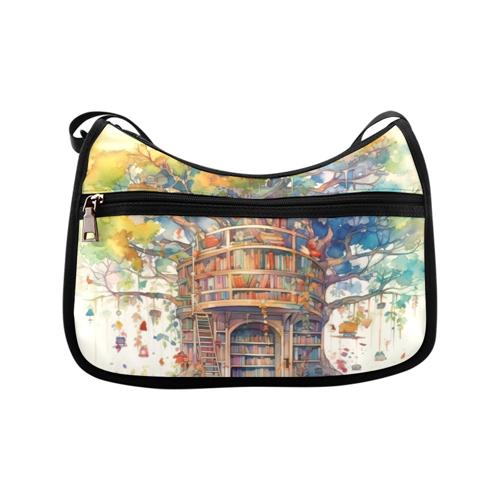 Tree Library Crossbody Bag - Offbeat Sweetie