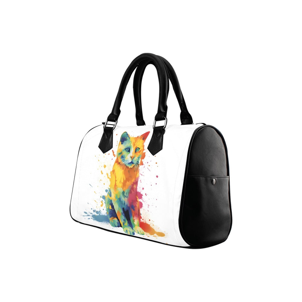 Kitty Boston Handbag - Offbeat Sweetie