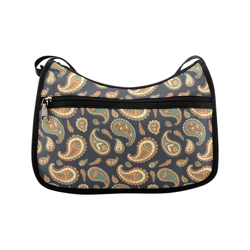 Retro Paisley Crossbody Bag - Offbeat Sweetie